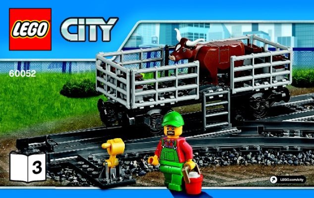 Instrucciones de Construcción - LEGO - City - 60052 - Tren de Mercancías: Page 1