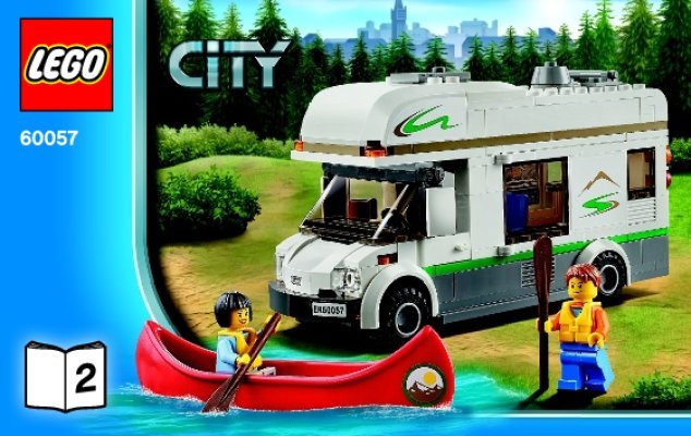 Instrucciones de Construcción - LEGO - City - 60057 - Autocaravana: Page 1