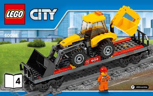 Instrucciones de Construcción - LEGO - City - 60098 - Tren de Mercancías Pesadas: Page 1