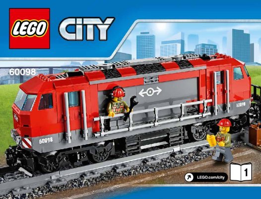 Instrucciones de Construcción - LEGO - City - 60098 - Tren de Mercancías Pesadas: Page 1