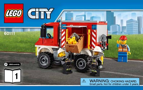 Instrucciones de Construcción - LEGO - City - 60111 - Camión de bomberos polivalente: Page 1