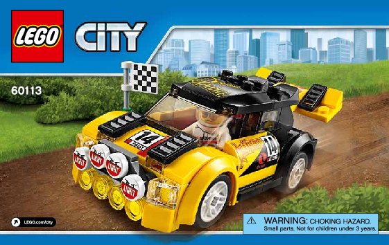 Instrucciones de Construcción - LEGO - City - 60113 - Coche de rally: Page 1