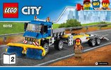 Instrucciones de Construcción - LEGO - 60152 - Sweeper & Excavator: Page 1