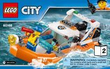 Instrucciones de Construcción - LEGO - City - 60168 - Rescate del barco de vela: Page 1