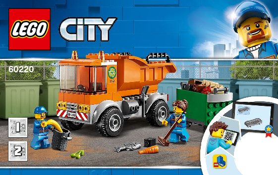 Instrucciones de Construcción - LEGO - 60220 - Garbage Truck: Page 1