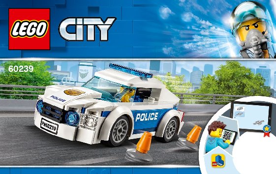 Instrucciones de Construcción - LEGO - 60239 - Police Patrol Car: Page 1