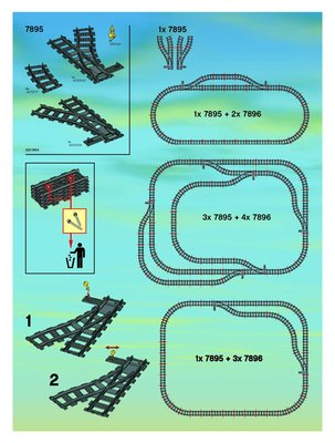 Instrucciones de Construcción - LEGO - 66493 - CITY Train Value Pack: Page 1