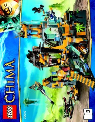 Instrucciones de Construcción - LEGO - Legends of Chima - 70010 - El Templo del CHI de la Tribu del León: Page 1