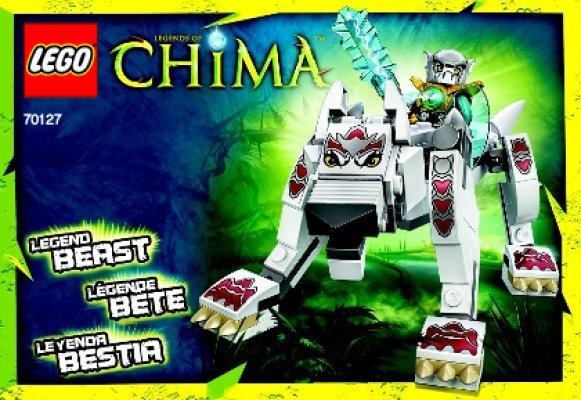 Instrucciones de Construcción - LEGO - Legends of Chima - 70127 - Bestia de la Leyenda del Lobo: Page 1