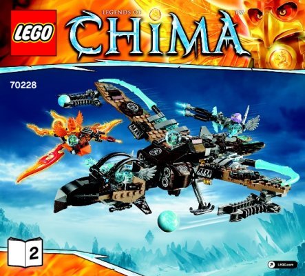 Instrucciones de Construcción - LEGO - Chima - 70228 - El Carroñero Volador de Vultrix: Page 1