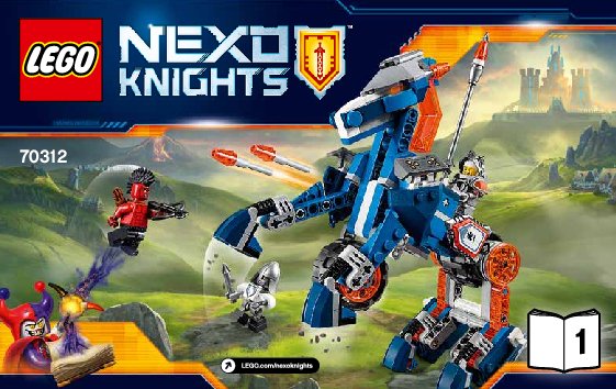 Instrucciones de Construcción - LEGO - NEXO KNIGHTS - 70312 - Caballo mecánico de Lance: Page 1