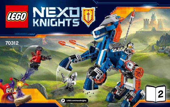 Instrucciones de Construcción - LEGO - NEXO KNIGHTS - 70312 - Caballo mecánico de Lance: Page 1