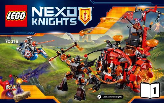 Instrucciones de Construcción - LEGO - NEXO KNIGHTS - 70316 - El vehículo malvado de Jestro: Page 1