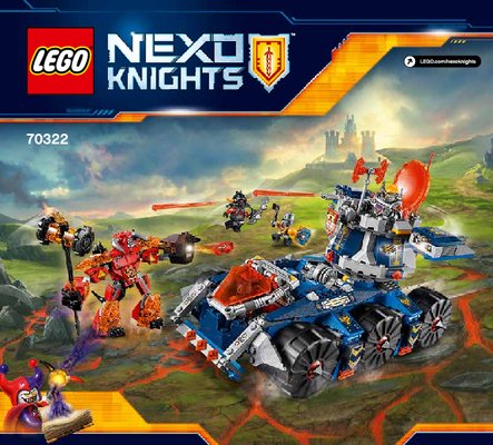 Instrucciones de Construcción - LEGO - NEXO KNIGHTS - 70322 - Torre móvil de Axl: Page 1