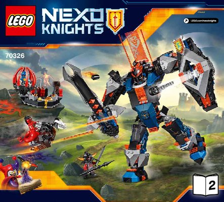 Instrucciones de Construcción - LEGO - NEXO KNIGHTS - 70326 - Robot del caballero negro: Page 1