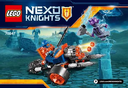 Instrucciones de Construcción - LEGO - NEXO KNIGHTS - 70347 - Vehículo artillero de la guardia del rey: Page 1