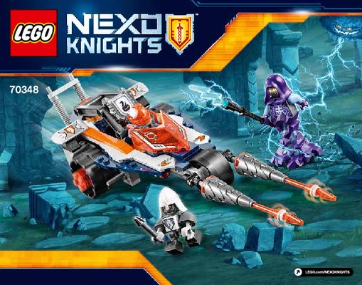 Instrucciones de Construcción - LEGO - NEXO KNIGHTS - 70348 - Doble lanza justiciera de Lance: Page 1