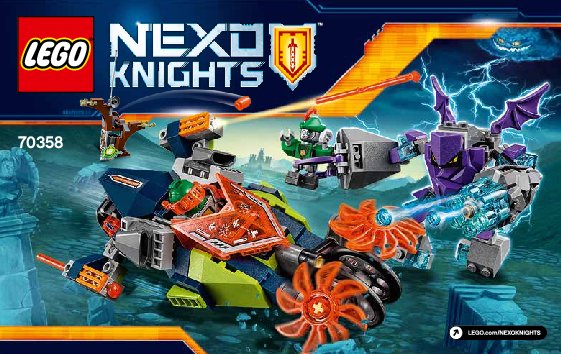 Instrucciones de Construcción - LEGO - NEXO KNIGHTS - 70358 - Rebanador de Aaron: Page 1