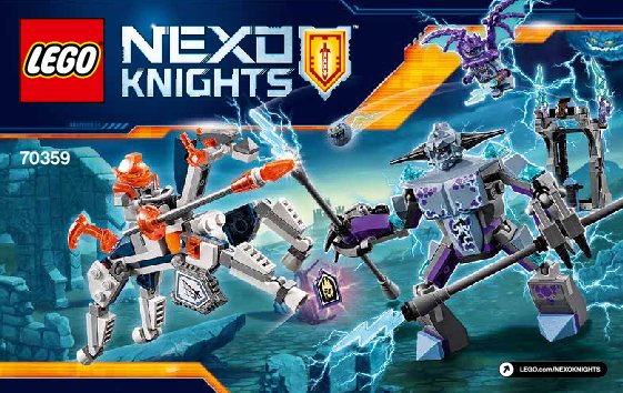 Instrucciones de Construcción - LEGO - NEXO KNIGHTS - 70359 - Lance vs. Lightening: Page 1