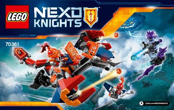 Instrucciones de Construcción - LEGO - NEXO KNIGHTS - 70361 - Bot dragón bombardero de Macy: Page 1