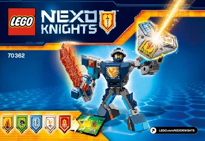 Instrucciones de Construcción - LEGO - NEXO KNIGHTS - 70362 - Clay con armadura de combate: Page 1