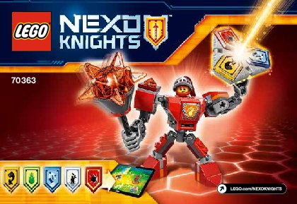 Instrucciones de Construcción - LEGO - NEXO KNIGHTS - 70363 - Macy con armadura de combate: Page 1