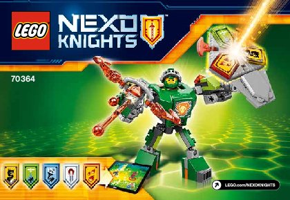 Instrucciones de Construcción - LEGO - NEXO KNIGHTS - 70364 - Aaron con armadura de combate: Page 1