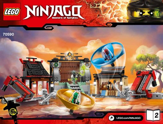 Instrucciones de Construcción - LEGO - NINJAGO - 70590 - Área de entrenamiento de Airjitzu: Page 1