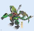 Instrucciones de Construcción - LEGO - NINJAGO - 70593 - Dragón NRG verde: Page 74