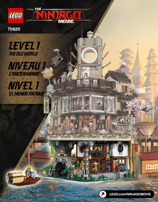 Instrucciones de Construcción - LEGO - THE LEGO NINJAGO MOVIE - 70620 - Ciudad de NINJAGO®: Page 1