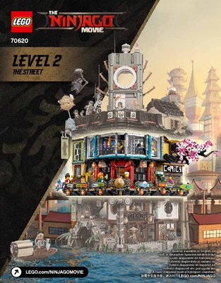 Instrucciones de Construcción - LEGO - THE LEGO NINJAGO MOVIE - 70620 - Ciudad de NINJAGO®: Page 1