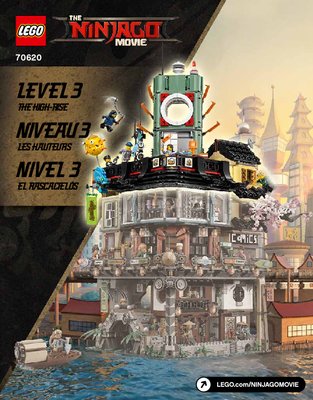 Instrucciones de Construcción - LEGO - THE LEGO NINJAGO MOVIE - 70620 - Ciudad de NINJAGO®: Page 1