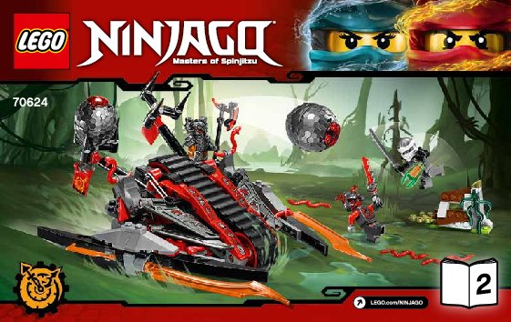 Instrucciones de Construcción - LEGO - NINJAGO - 70624 - Invasión de los Vermilliones: Page 1