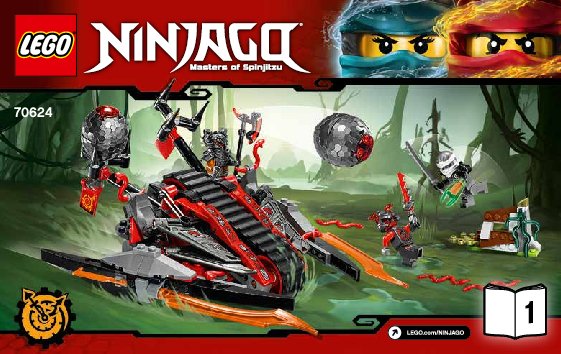 Instrucciones de Construcción - LEGO - NINJAGO - 70624 - Invasión de los Vermilliones: Page 1