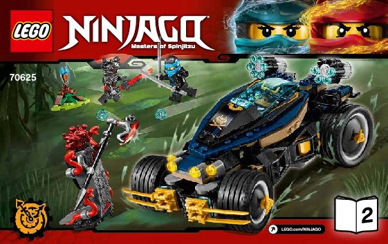 Instrucciones de Construcción - LEGO - NINJAGO - 70625 - Samurái VXL: Page 1