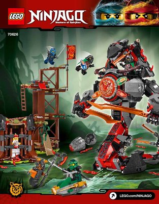 Instrucciones de Construcción - LEGO - NINJAGO - 70626 - Infierno de hierro: Page 1