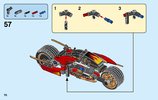 Instrucciones de Construcción - LEGO - 70667 - Kai's Blade Cycle & Zane's Snowmobile: Page 70