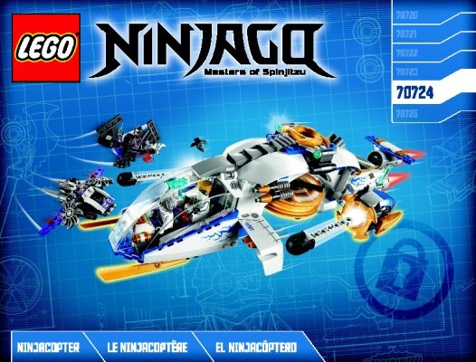 Instrucciones de Construcción - LEGO - NINJAGO - 70724 - El Ninjacóptero: Page 1