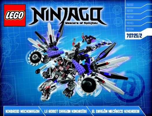 Instrucciones de Construcción - LEGO - NINJAGO - 70725 - El Dragón Mecánico Nindroide: Page 1