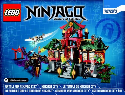 Instrucciones de Construcción - LEGO - NINJAGO - 70728 - La Batalla por la Ciudad de Ninjago: Page 1