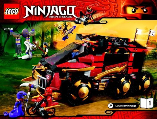 Instrucciones de Construcción - LEGO - NINJAGO - 70750 - Ninja DB X: Page 1