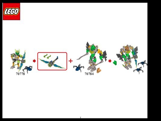 Instrucciones de Construcción - LEGO - BIONICLE - 70784 - Lewa: Maestro de la Jungla: Page 1