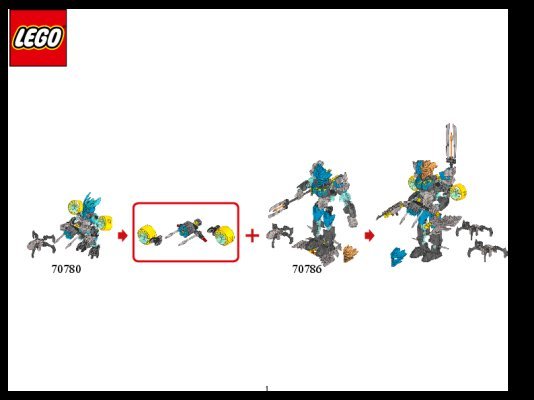 Instrucciones de Construcción - LEGO - BIONICLE - 70786 - Gali: Maestro del Agua: Page 1