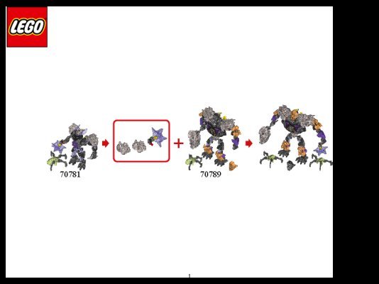 Instrucciones de Construcción - LEGO - BIONICLE - 70789 - Onua: Maestro de la Tierra: Page 1