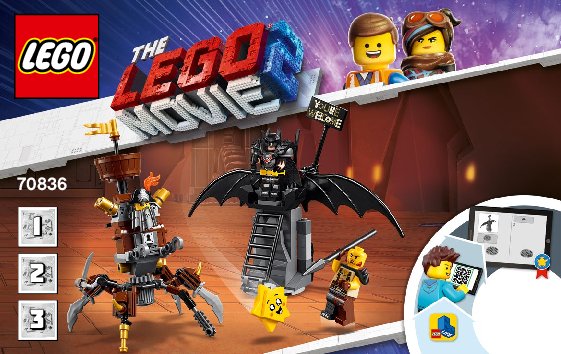 Instrucciones de Construcción - LEGO - 70836 - Battle-Ready Batman™ and MetalBeard: Page 1