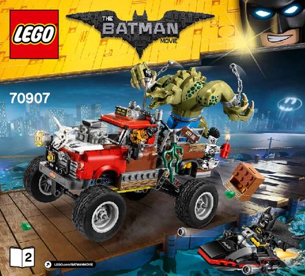 Instrucciones de Construcción - LEGO - THE LEGO BATMAN MOVIE - 70907 - Reptil todoterreno de Killer Croc™: Page 1