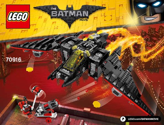 Instrucciones de Construcción - LEGO - THE LEGO BATMAN MOVIE - 70916 - Batwing: Page 1