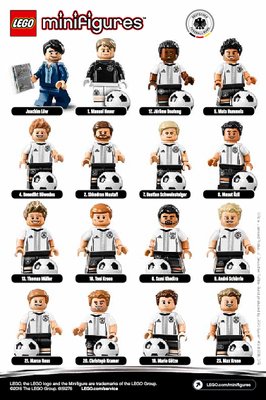 Instrucciones de Construcción - LEGO - Minifiguras - 71014 - DFB: la Mannschaft: Page 1