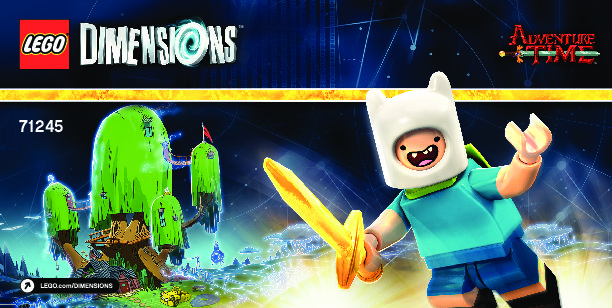 Instrucciones de Construcción - LEGO - DIMENSIONS - 71245 - Level Pack Adventure Time™: Page 1