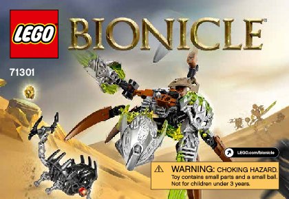 Instrucciones de Construcción - LEGO - BIONICLE - 71301 - Ketar: criatura de la piedra: Page 1